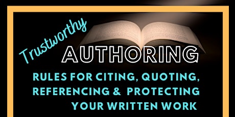 Trustworthy Authoring: Rules for Citing, Quoting, Referencing & Protecting primary image