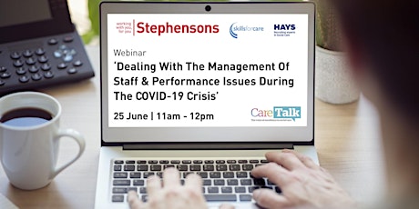 Dealing with management of staff & performance issues during Covid crisis primary image