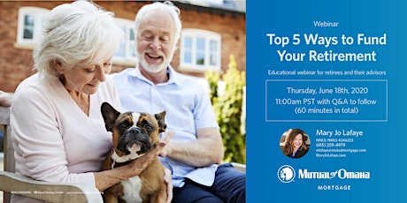WEBINAR: You’re Invited: Top 5 Ways to Fund Your Retirement primary image