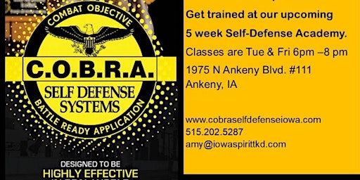 5 Week COBRA Self-Defense Academy