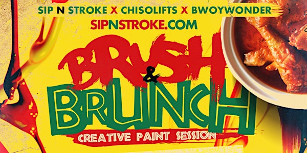 BRUSH 'N BRUNCH | (3pm - 7pm) | Sip and Paint party | Food Included
