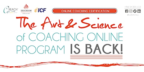 The Art and Science of Coaching Paid Online Certification. primary image