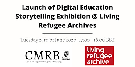 Digital Education Storytelling Exhibition Launch @ Living Refugee Archive primary image