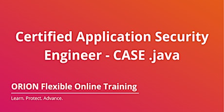 Hauptbild für ORION Flexible Online Training Certified Application Security Engineer Java