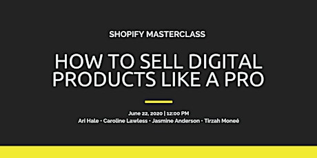 Shopify For Digital Products  Masterclass