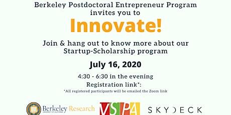 Innovate! by Berkeley Postdoc Entrepreneur Program primary image