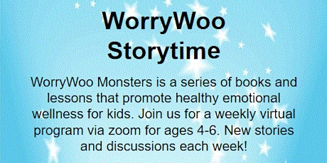 WorryWoos - WorryWoo Monsters for ages 4-6 - a drop-in, virtual program primary image