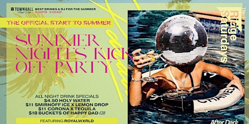 Image principale de RIDGE SATURDAYS SUMMER NIGHTS KICKOFF PARTY AT TOWNHALL MAPLE RIDGE