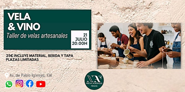 TALLER: VELAS Y VINO