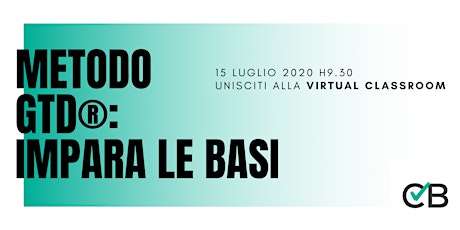 Immagine principale di Il metodo GTD®: impara le basi | Virtual classroom 