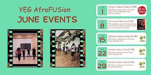 Image principale de YEG Afrofusion: Sunday Dance Class (June 1st)