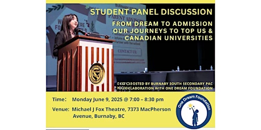 Imagen principal de Student Discussion Panel: From Dream to Admission