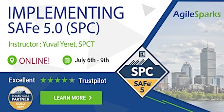 Implementing SAFe 5.0 w/ SPC Certification – ET Timezone – Online – July 6 primary image