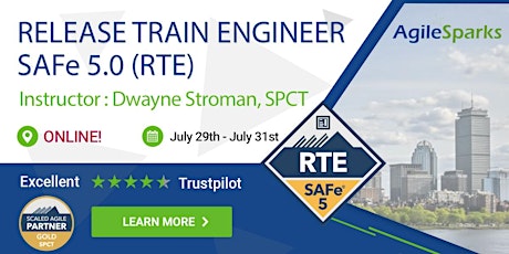 SAFe 5.0 Release Train Engineer (RTE) - PT timezone - July 2020 primary image