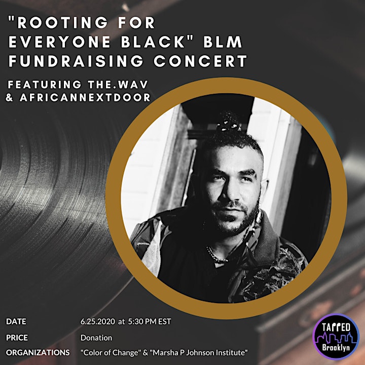 Rooting for Everyone Black - A Black Lives Matter Fundraiser Concert image