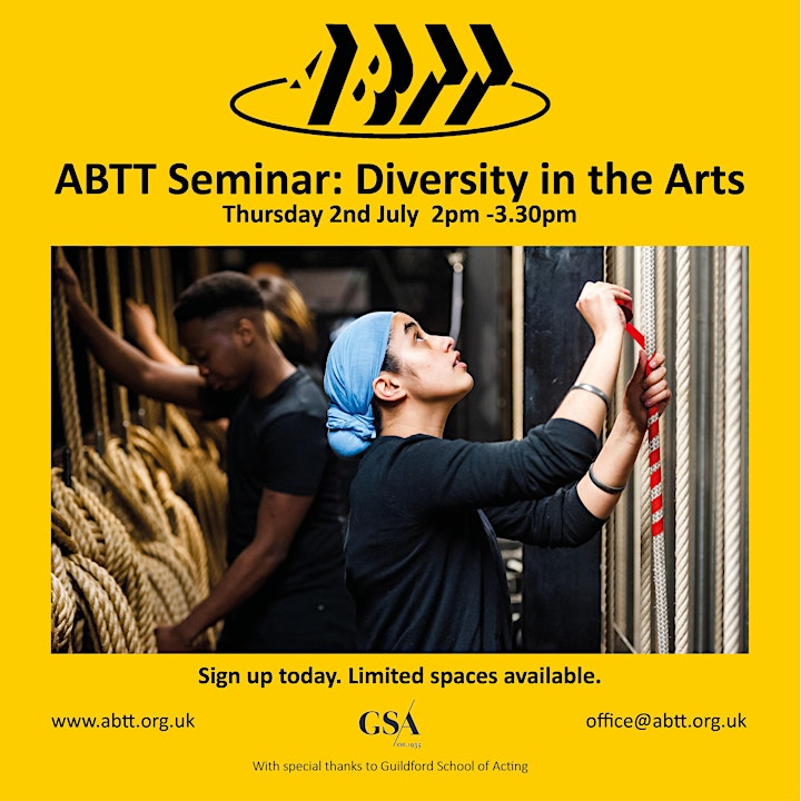 ABTT Seminar: Diversity in the Arts image