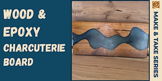 Image principale de Wood & Epoxy Charcuterie Board