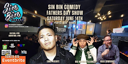 Sin Bin Comedy Fathers Day Show - Barrie primary image
