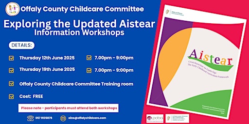 Exploring the Updated Aistear - Information Sessions primary image