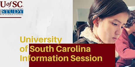 Study in the USA - University of South Carolina Information Session primary image
