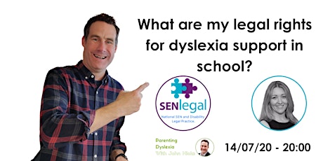 What are my legal rights for dyslexia support in school? Free Webinar. primary image