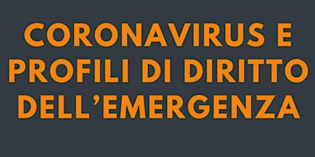 Immagine principale di Coronavirus e profili di diritto dell’emergenza 