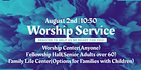 August 2nd Worship Service primary image