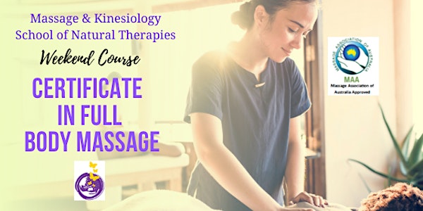 Certificate in Full Body Massage in Rockhampton. Accredited Short Course.