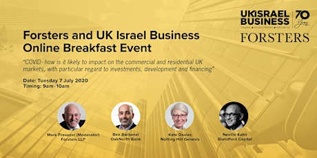 Forsters & UK Israel Business Real Estate Breakfast primary image