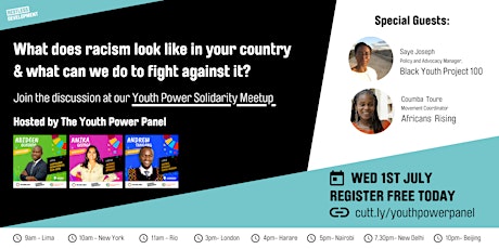 Youth Power Solidarity Meetup: racism & what we can do to fight against it?