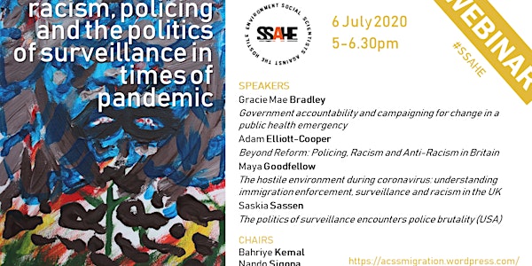WEBINAR: Racism, policing & the politics of surveillance in times of COVID