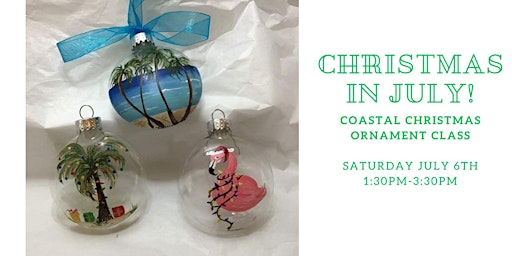 Imagen principal de Christmas in July Ornament Painting Class