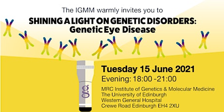 MRC HGU Shining a Light on Genetic Eye Disease EVENING EVENT primary image