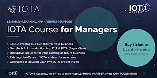 IOTA Course for Managers // Seminar + Learning App + Premium Support primary image