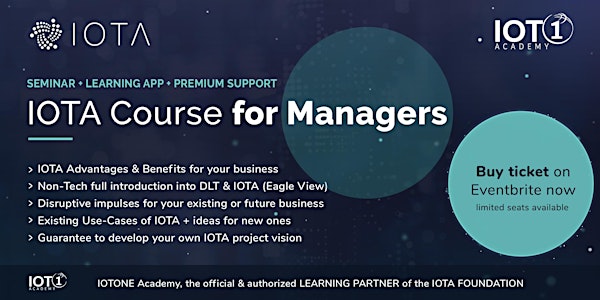 IOTA Course for Managers // Seminar + Learning App + Premium Support