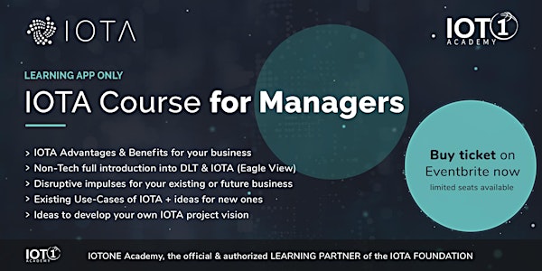 IOTA Course for Managers // Learning App Only (pure digital, no  support)