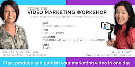 Beginners Video Production Workshop - Plan, Produce & Publish (Full Day) primary image