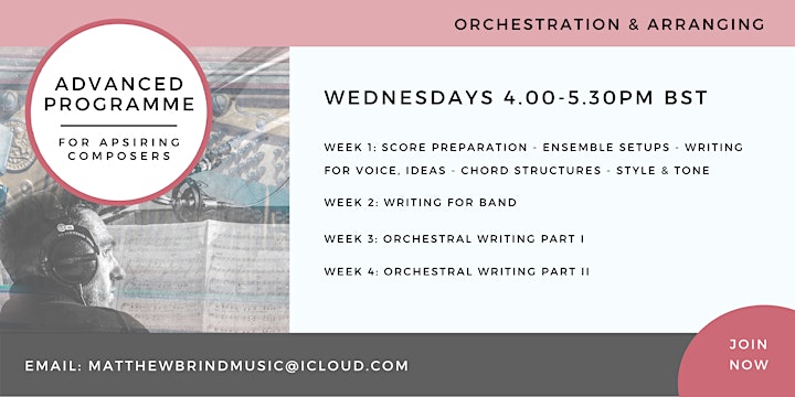 ADVANCED PROGRAMME - Orchestration and arranging image