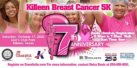 Primaire afbeelding van Killeen Breast Cancer 5K Walk