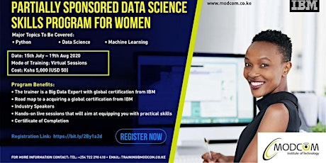 Data Science Skill Based Training for women primary image