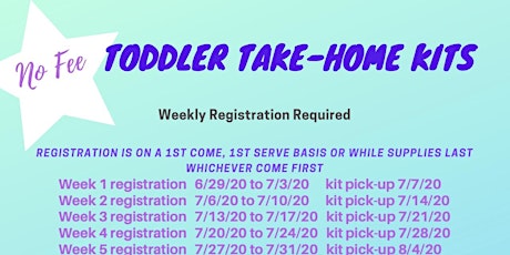 Week 3 -  Toddler Take Home Activity primary image