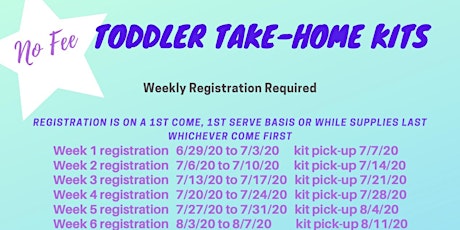 Week 4 -  Toddler Take Home Activity primary image
