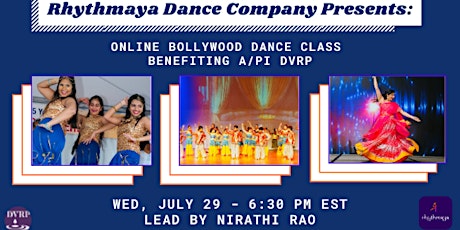 Hauptbild für Rhythmaya Online Bollywood Dance Class Fundraiser