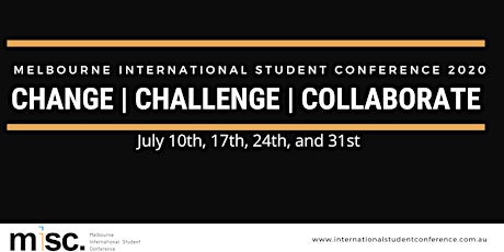 Melbourne International Student Conference '20 Change Challenge Collaborate primary image