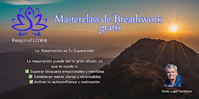 Image principale de Masterclass Gratis RespiroFLOW:Breathwork sanador para Hormonas y Emociones