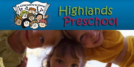 Imagem principal do evento 2020-2021 Highlands Preschool Registration DISTANCE LEARNING ONLY