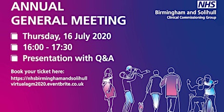 NHS Birmingham and Solihull virtual Annual General Meeting primary image