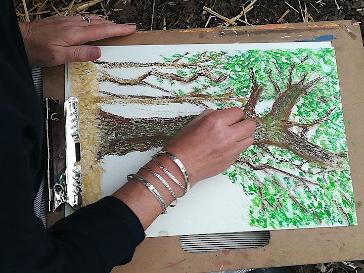 Coloured Pastels Techniques - Tree Fayre image