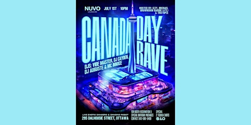 Image principale de CANADA DAY RAVE @ NUVO UPSCALE NIGHTCLUB VIP EXPERIENCE