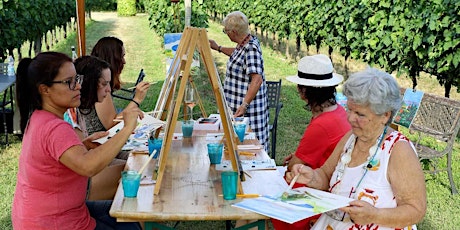 Immagine principale di Colour Me Wine! sessione di pittura e degustazione vini 